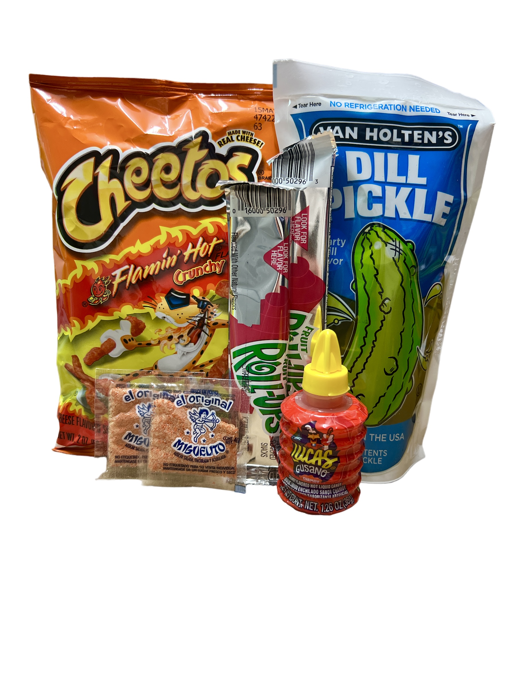 CHAMOY PICKLE KIT WITH FRUIT ROLL UPS – CHOOSE YOUR OWN PICKLE