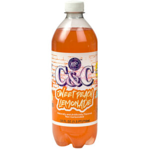 C&C Soda Sweet Peach Lemonade Bottle 710ml